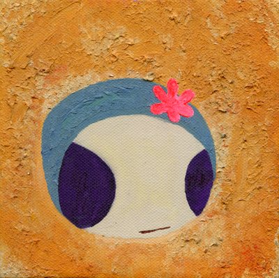 入浴、2005（キャンバスに油とアクリル） 作： Bella Larsson